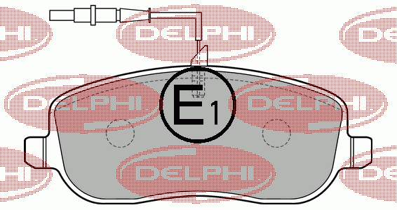 Тормозні колодки Delphi LP1792