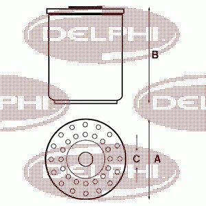 Фільтр тонкого очищення палива Delphi HDF296 ціна, від 4.00 USD