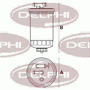 HDF506 Delphi Фільтр палива