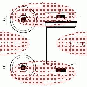 Фільтр паливний FF0036 Delphi