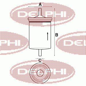 FF0137 Delphi фільтр паливний