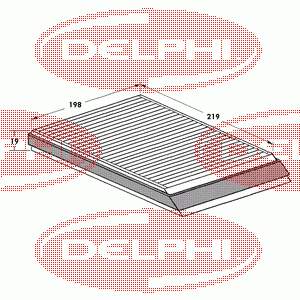 TSP0325007 Delphi фільтр салону