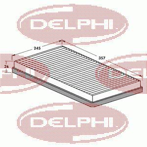 Фільтр салону TSP0325061 Delphi