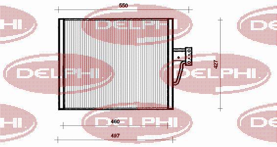 Радіатор кондиціонера TSP0225018 Delphi