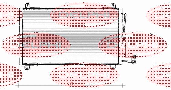 Купити TSP0225125 Delphi Радіатор системи охолодження кондиціонера