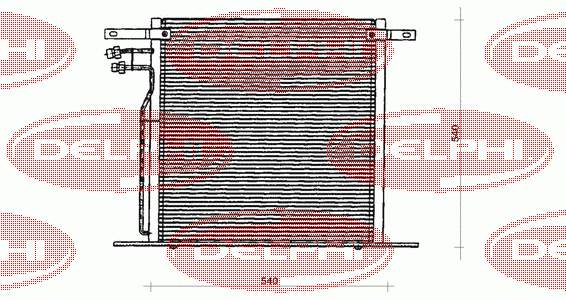 TSP0225126 Delphi радіатор кондиціонера