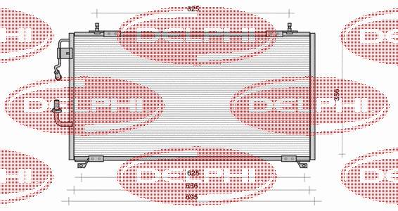 TSP0225130 Delphi радіатор кондиціонера