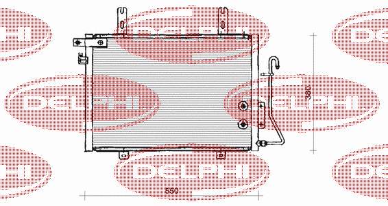 TSP0225133 Delphi радіатор кондиціонера