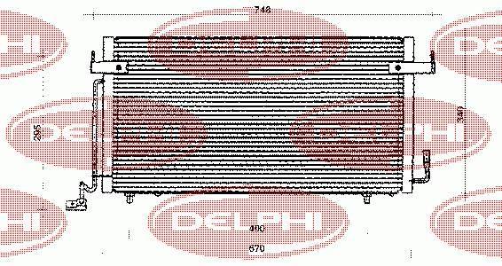 TSP0225217 Delphi радіатор кондиціонера