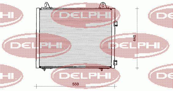 Купити TSP0225222 Delphi Радіатор системи охолодження кондиціонера