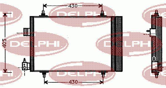 TSP0225250 Delphi радіатор кондиціонера