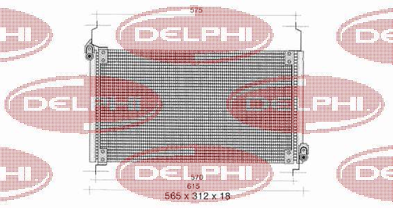 TSP0225259 Delphi радіатор кондиціонера