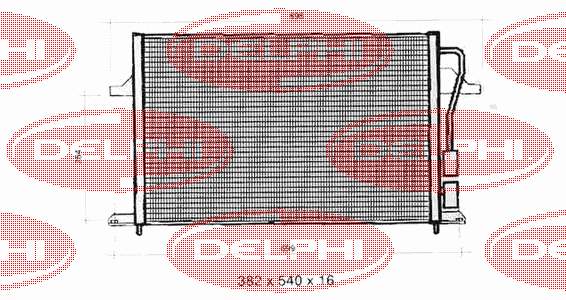 Радіатор кондиціонера TSP0225275 Delphi