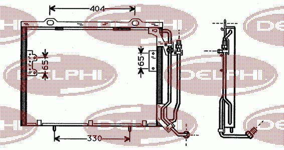 TSP0225327 Delphi радіатор кондиціонера