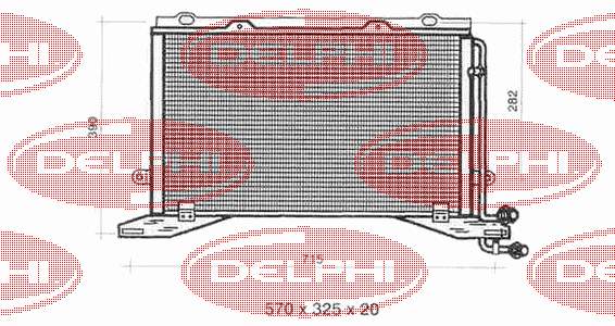 Конденсатор кондиціонера Delphi TSP0225330 ціна, від 92.40 USD