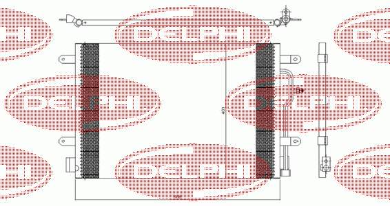 Радіатор охолодження кондиціонера Delphi TSP0225406