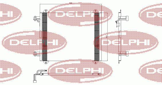 TSP0225407 Delphi радіатор кондиціонера