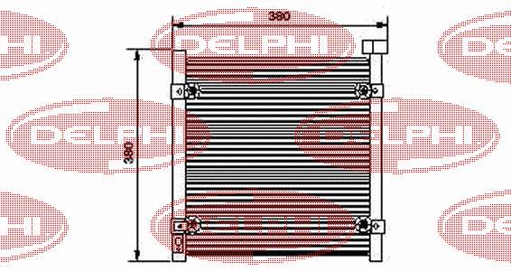 Купити TSP0225422 Delphi Радіатор системи охолодження кондиціонера