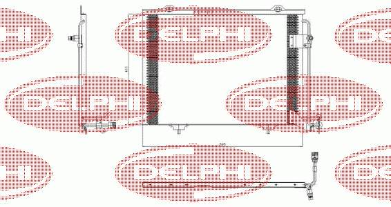 Купити TSP0225432 Delphi Радіатор системи охолодження кондиціонера