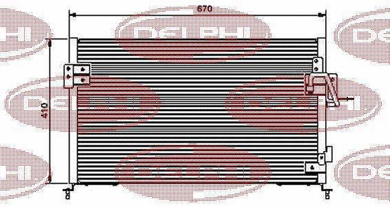 Конденсатор кондиціонера Land Rover JRB100790 ціна, від 92.34 USD