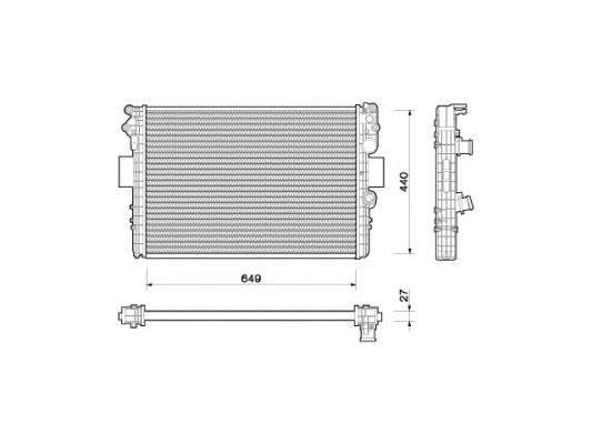 350213169000 Magneti Marelli Радіатор охолодження двигуна