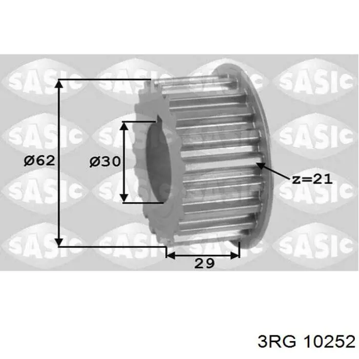 Зірка колінчастого вала 3RG 10252 ціна, від 11.73 USD