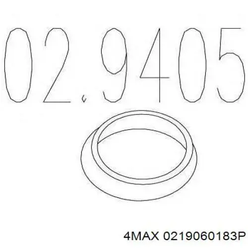 Купити 0219060183P 4max Прокладка до глушника