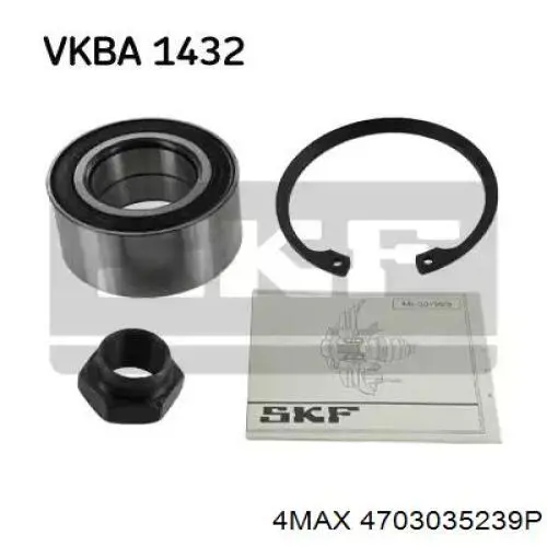 Комплект підшипник маточини передньої NFC NFB3432 ціна, від 11.24 USD