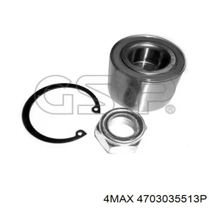 Комплект підшипник маточини передньої 4max 4703035513P ціна, від 23.75 USD