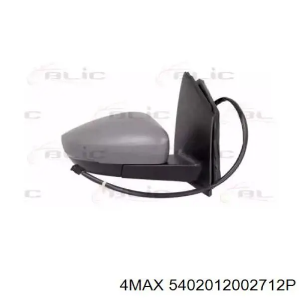 6R1857508R9B9 VAG Праве дзеркало заднього виду