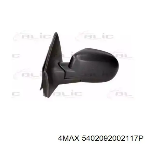 Ліве бічне дзеркало 4max 5402092002117P ціна, від 47.04 USD