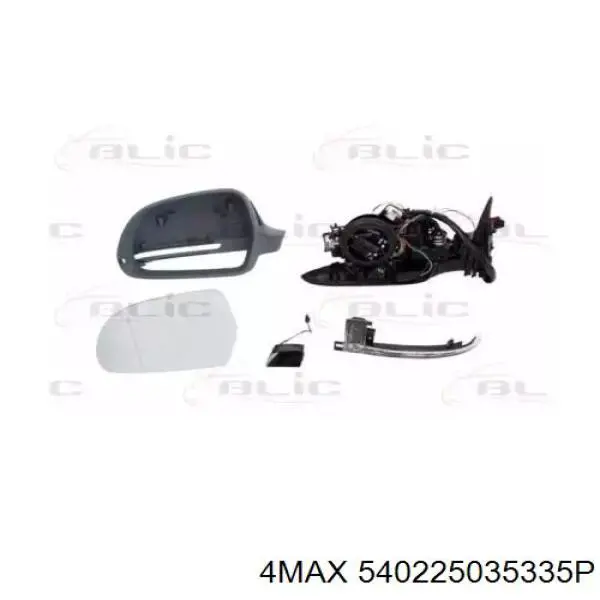 Купити 4F1857409AS01C VAG Бічне дзеркало заднього виду ліве