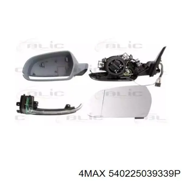 Ліве бічне дзеркало VAG 8T1857409AH3FZ ціна, від 415.48 USD