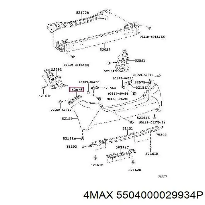Кронштейн підсилювача переднього бампера AND 30807710 ціна, від 63.35 USD