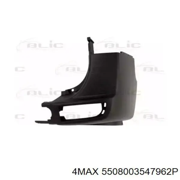 Ікло заднього бампера праве Bodyparts BZ6086AR ціна, від 11.25 USD