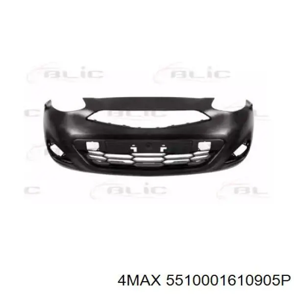 5510001610905P 4max Бампер передній в зборі