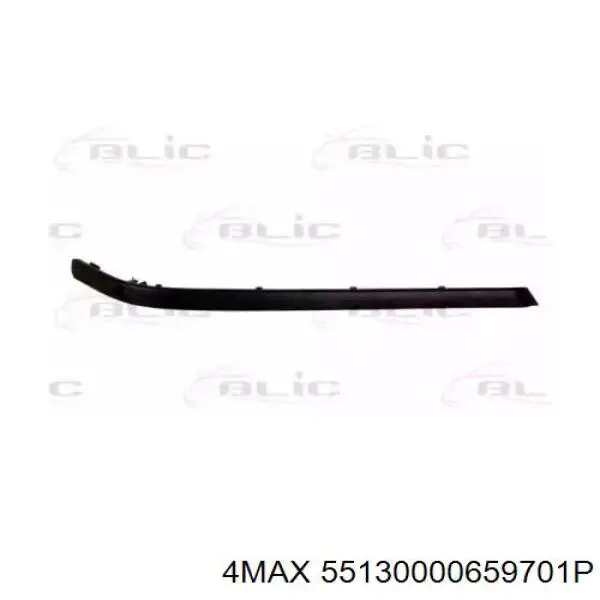 Накладка бампера заднього, ліва BMW 51128205259 ціна, від 28.51 USD