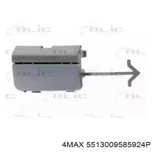 5513009585924P 4max Заглушка бампера буксирувального гака, передні праві