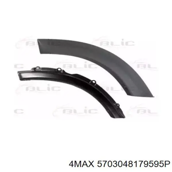 Розширювач задньої арки колеса, лівий Toyota 6168242040C0 ціна, від 85.00 USD