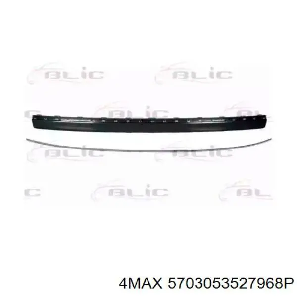 A21088532219999 Mercedes Молдинг заднього бампера, центральний