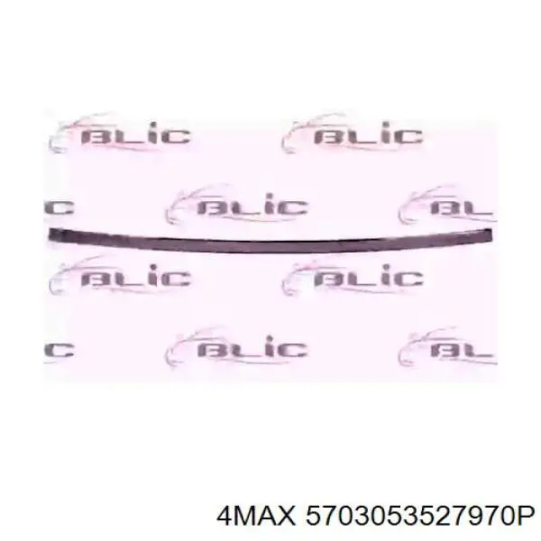 A2108800336 Mercedes Молдинг заднього бампера, центральний