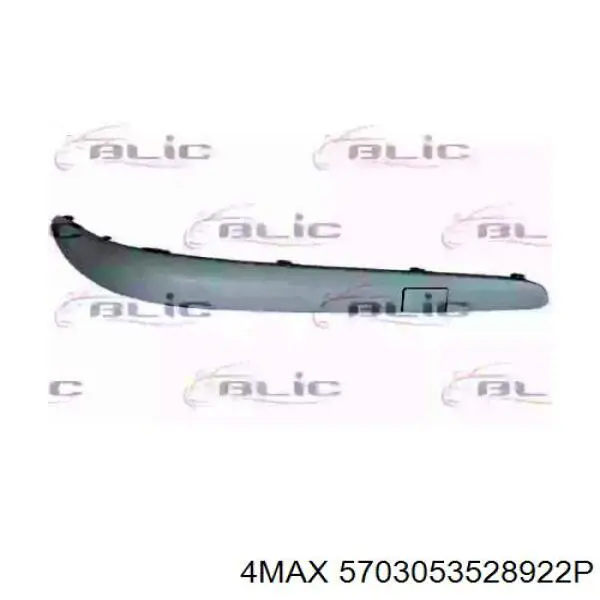 Молдинг переднього бампера, правий 3528922 Starline