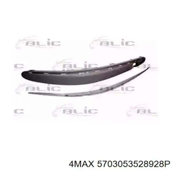 Купити 5016078 Polcar Молдинг переднього бампера, правий