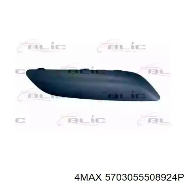 5724078 Polcar Молдинг бампера переднього, праве