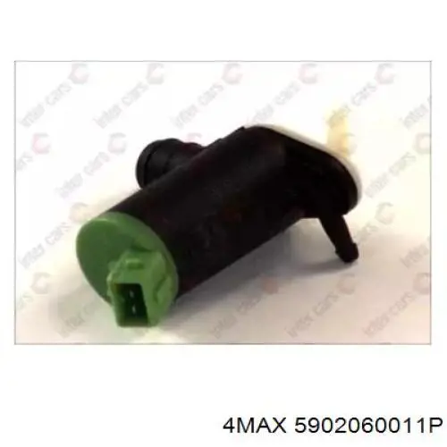 5902060011P 4max насос-двигун омивача скла, переднього