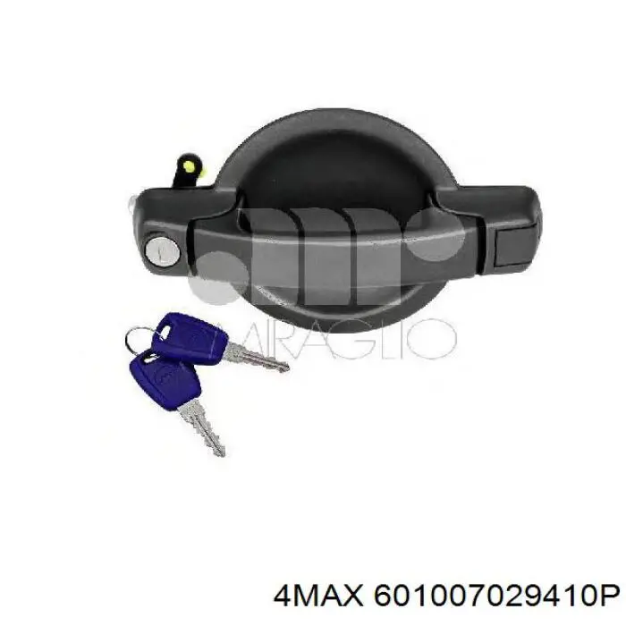Ручка двері бічної/зсувної зовнішня права 4max 601007029410P ціна, від 28.44 USD