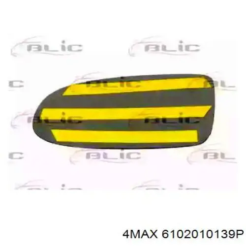 Дзеркальний елемент правого дзеркала заднього виду 4max 6102010139P ціна, від 7.07 USD