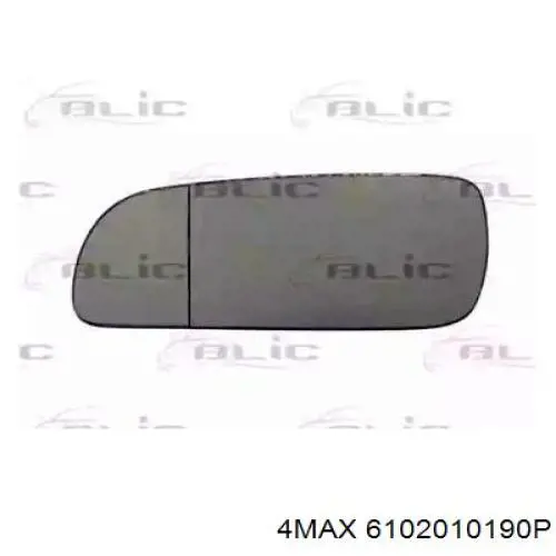 Дзеркальний елемент дзеркала заднього виду, лівого Audi A6 Allroad (4AH, C8) (Ауді A6)