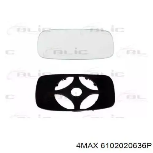 7082358 Fiat/Alfa/Lancia Дзеркальний елемент лівий