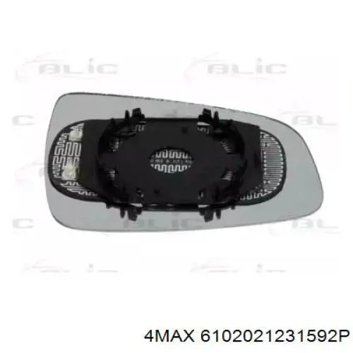 5030127 Autotechteile Дзеркальний елемент лівого дзеркала заднього виду
